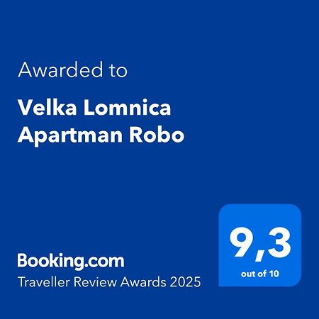 Velka Lomnica Apartman Robo Vel'ka Lomnica Exterior foto